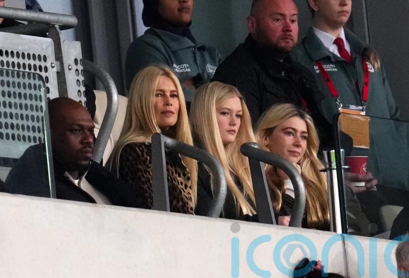Claudia Schiffer watches Brentford take on Nottingham Forest
