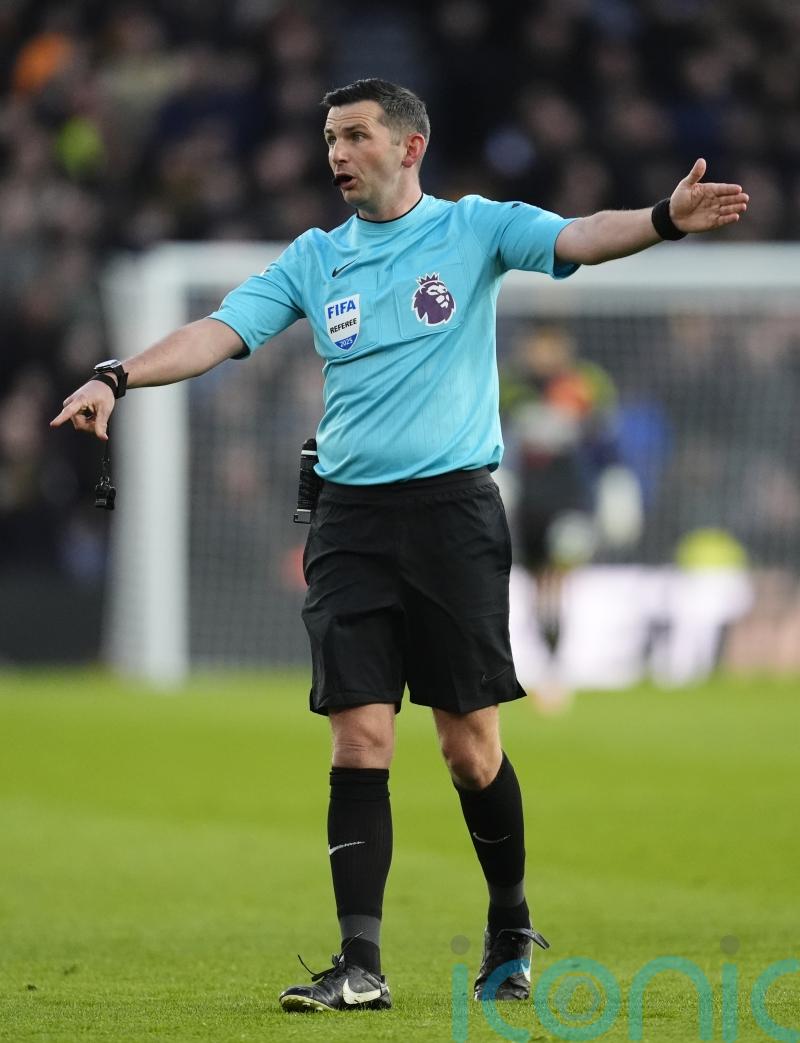 Michael Oliver will not referee Arsenal v Man City after red card controversy