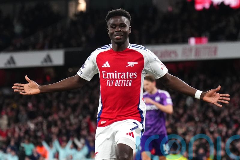 Bukayo Saka scores on his comeback from injury as Arsenal beat Fulham
