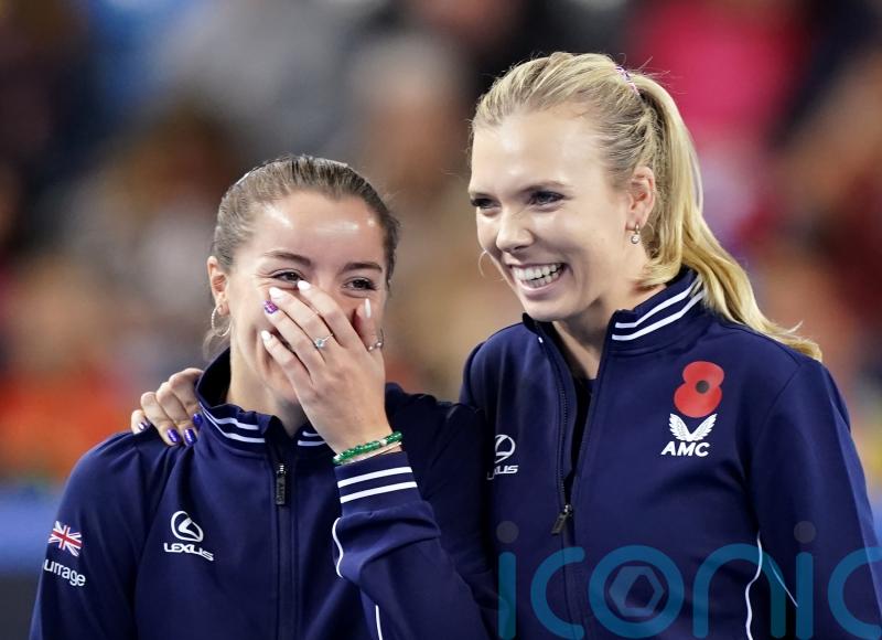 Jodie Burrage says Great Britain will celebrate BJK Cup finals spot with a party