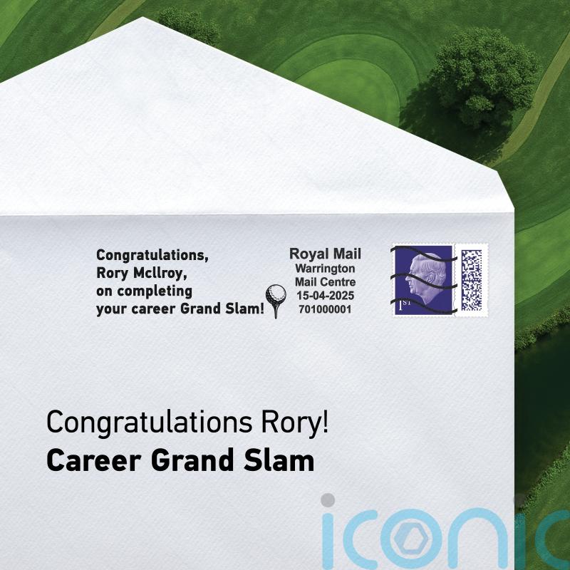 Rory McIlroy’s career grand slam celebrated with Royal Mail postmark