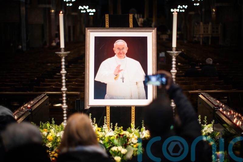 Mourners file through St Peter’s Basilica overnight as lying-in-state set to end