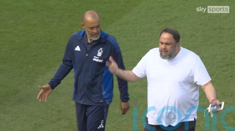 Evangelos Marinakis &lsquo;proud&rsquo; of Forest manager Nuno despite pitch confrontation