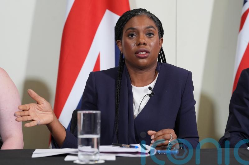 Tory leader Kemi Badenoch says BBC ‘should not show’ Kneecap at Glastonbury