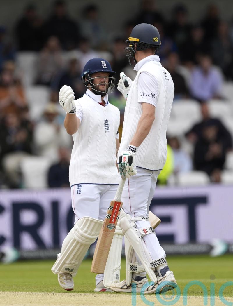 Zak Crawley and Ben Duckett lift England on final day of first Test