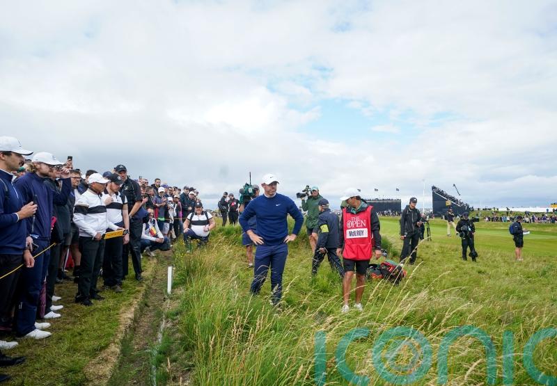 Rory McIlroy’s roller-coaster Open continues into second round at Royal Portrush