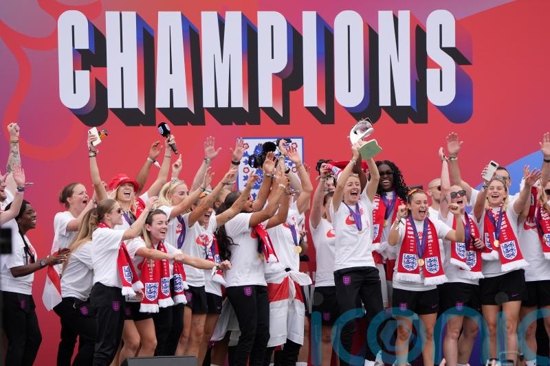 Story not done yet, says emotional Leah Williamson as England celebrate Euro win