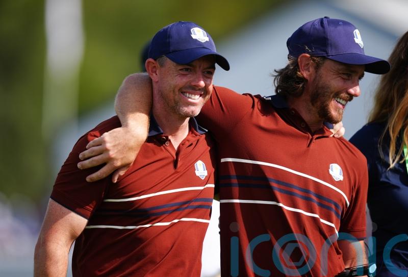 Fired up Rory McIlroy walks the walk as Europe dominate at Bethpage Black