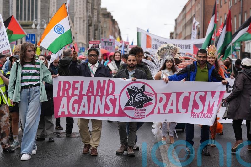 Thousands march through Dublin for United Against Racism rally