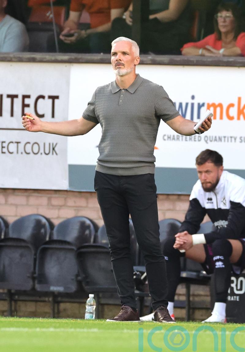 Jim Goodwin not happy with Dundee United’s first-half performance