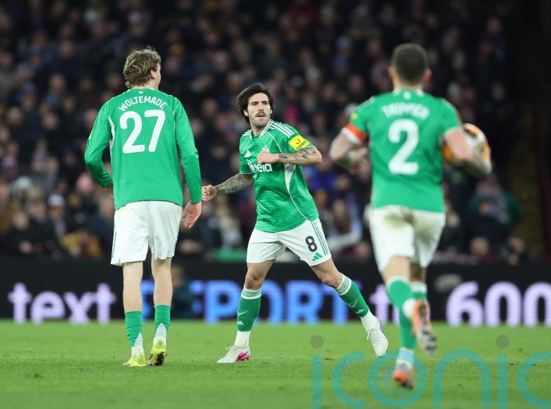 Sandro Tonali bags brace as Newcastle beat 10-man Aston Villa in FA Cup