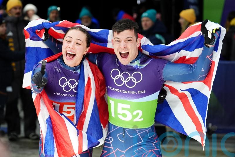 Great Britain&rsquo;s Matt Weston and Tabby Stoecker claim mixed team skeleton gold