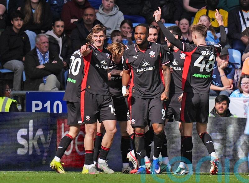 Table-topping Coventry&rsquo;s winning run over as Southampton close on play-off spots